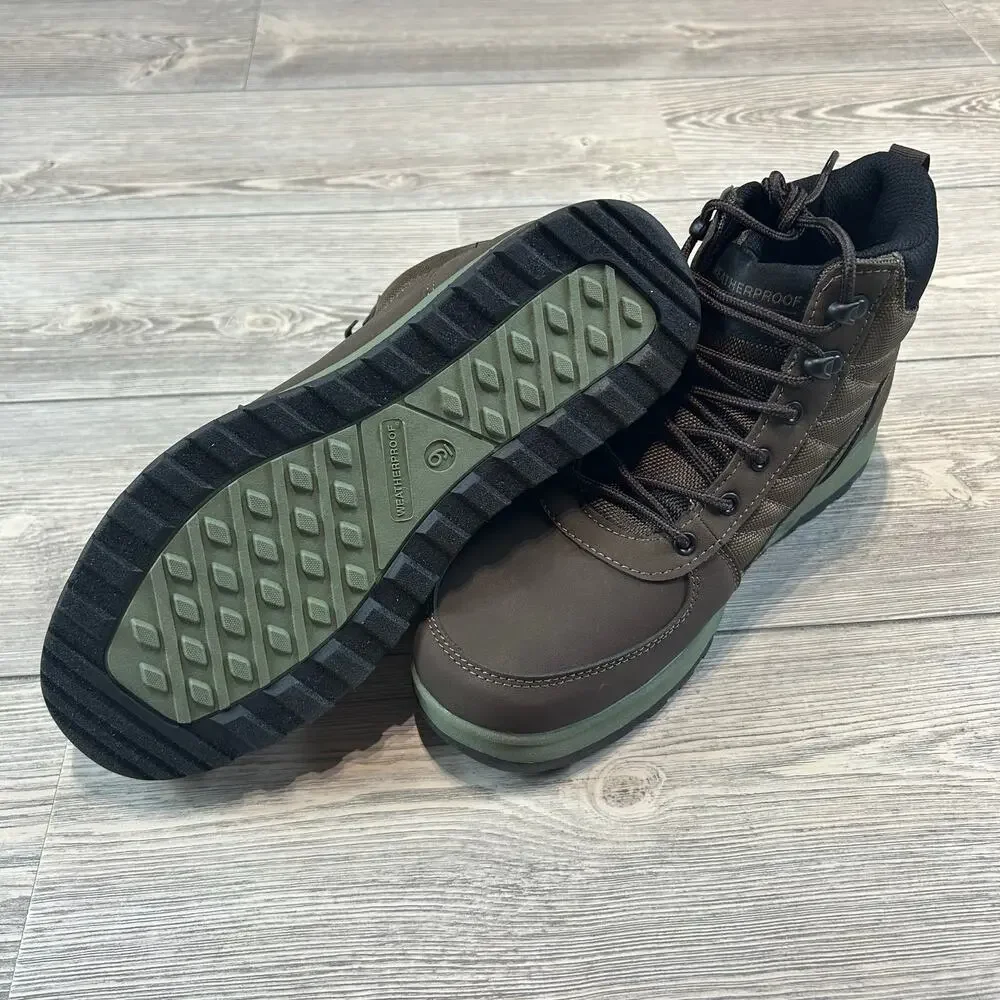 Weatherproof Stoll Cold Brown Boots Insulated Waterproof NIB Size 9
